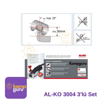 AL-KO AKS™ 3004 Stabilizatör Üçlü Güvenlik Seti (Ø 50 mm)