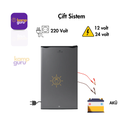 Çift Sistem Cool Life 90 Litre Antrasit Buzdolabı 12/24/220 Volt