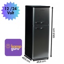 Cool Life 138 Litre Retro Buzdolabı 12 / 24 / 220 V  (Çift Sistem)