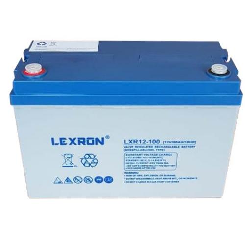 LEXRON 12V 100AH DEEP CYCLE SOLAR JEL AKÜ