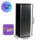Cool Life 138 Litre Retro Buzdolabı 12 / 24 / 220 V  (Çift Sistem)