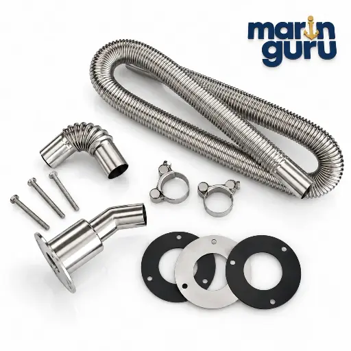 Wekstrom Germany Krom Egzoz Çıkışı 45°