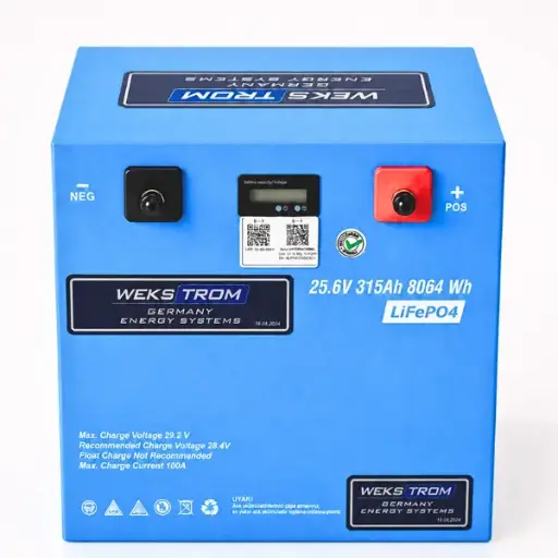 Wekstrom Germany 315 Ah LifPO4 Lityum Demir Fosfat Akü - Metal Kasa