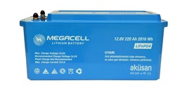 [megacell 220ah12] Megacell 12.8V 220Ah LiFePO4 Lityum Demir Fosfat Akü