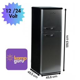 Cool Life 138 Litre Retro Buzdolabı 12 / 24 / 220 V  (Çift Sistem)